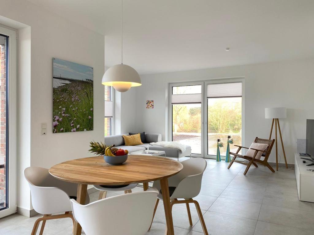 Ferienwohnung Hein Am Nordseedeich Butjadingen Exterior foto