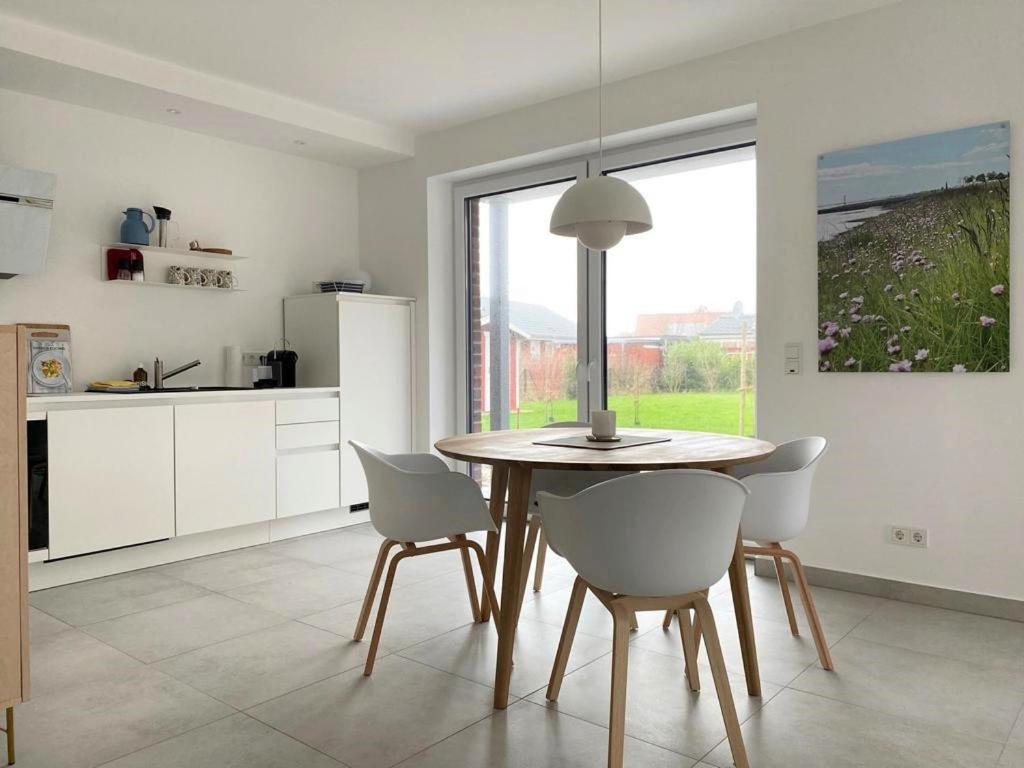 Ferienwohnung Hein Am Nordseedeich Butjadingen Exterior foto