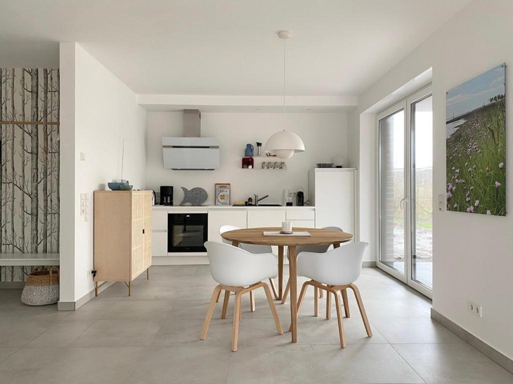 Ferienwohnung Hein Am Nordseedeich Butjadingen Exterior foto