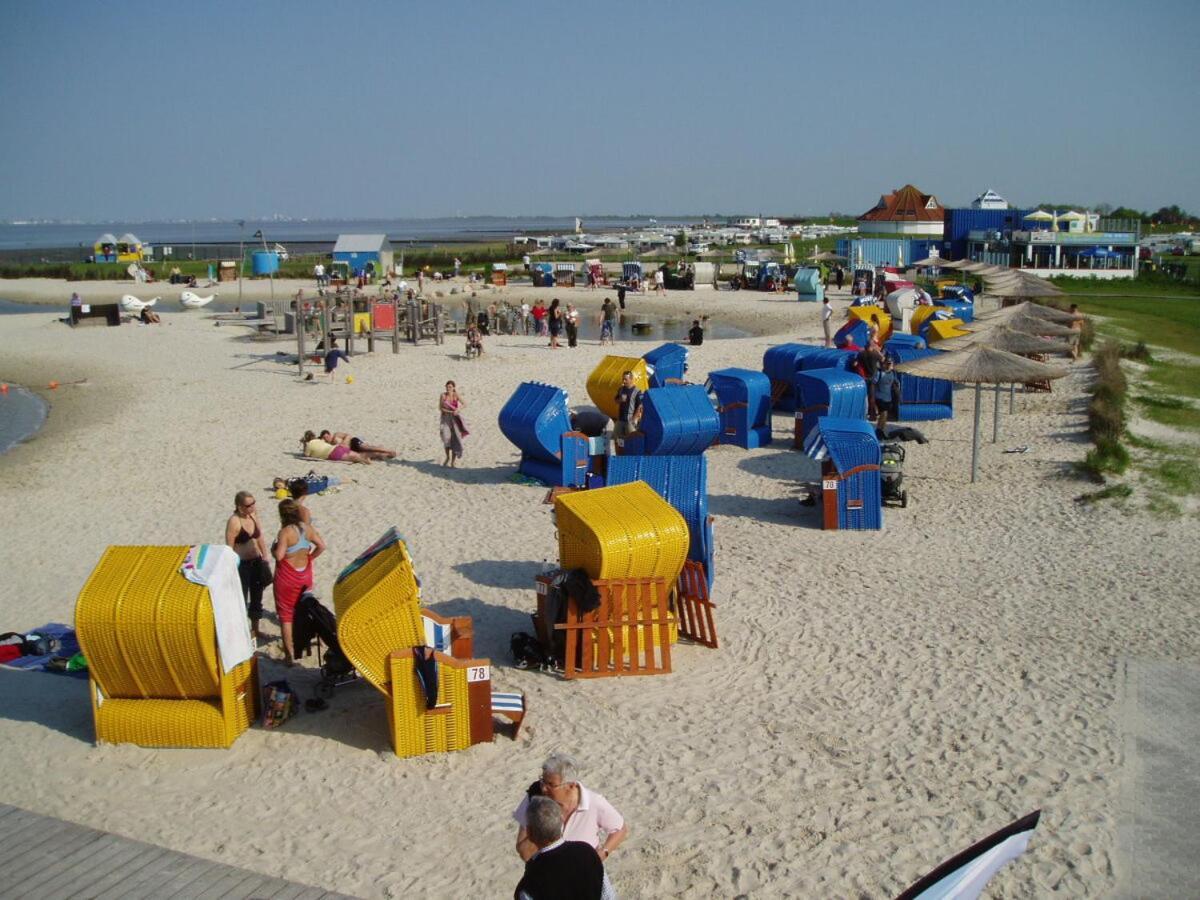 Ferienwohnung Hein Am Nordseedeich Butjadingen Exterior foto
